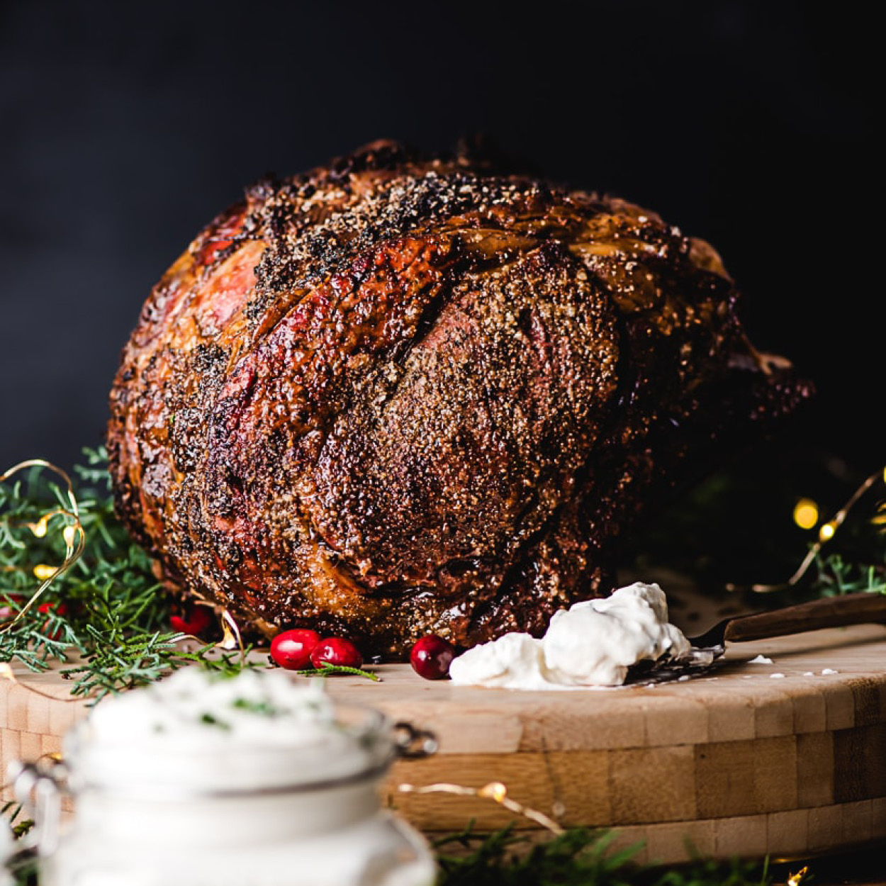 Easy Prime Rib with Horseradish Cream