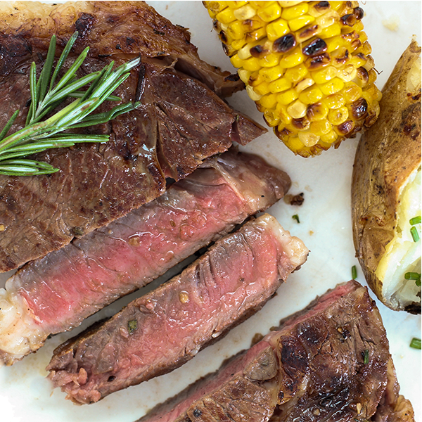 Grilled Ribeye with Rosemary Garlic Marinade
