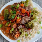 Crockpot Ginger Garlic Flank Steak 1:1