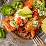 Shredded Beef Enchiladas